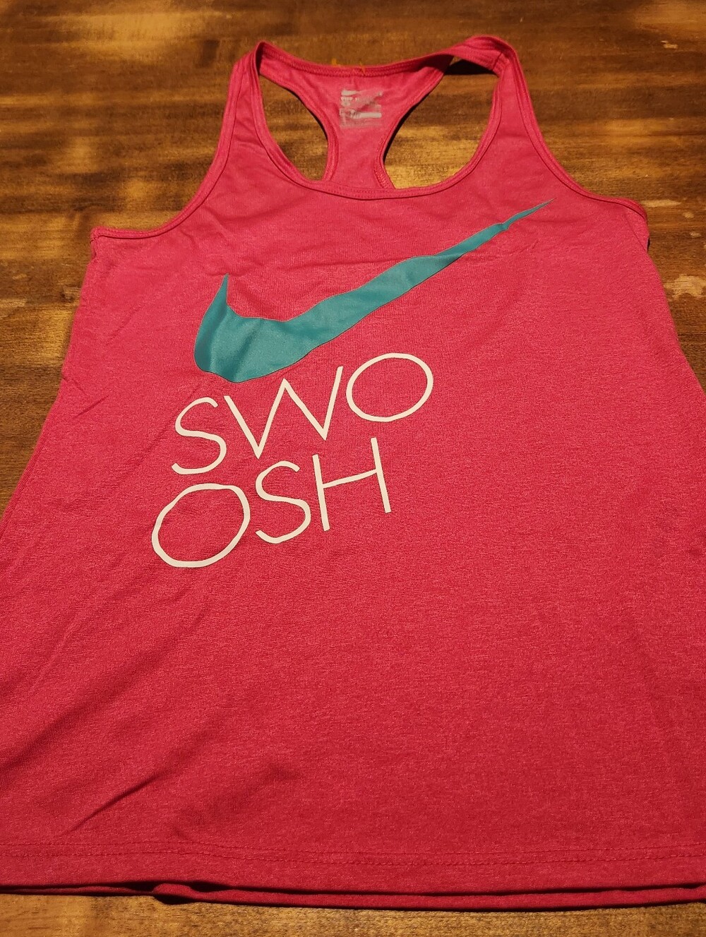 Nike Women's Pink Swoosh Racerback Tank